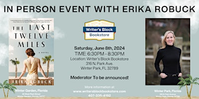 In Person Event with Erika Robuck primary image