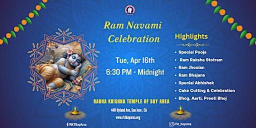 Imagem principal de Ram Navami Celebration at Radha Krishna Temple of Bay Area