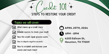 Credit 101: Steps to Restore Your Credit