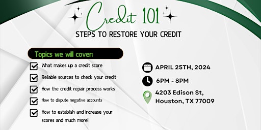 Credit 101: Steps to Restore Your Credit primary image