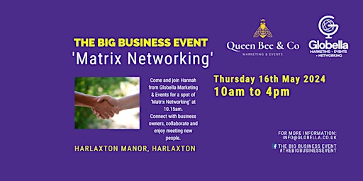 Matrix Networking at The Big Business Event - 10.15am on Thursday 16th May