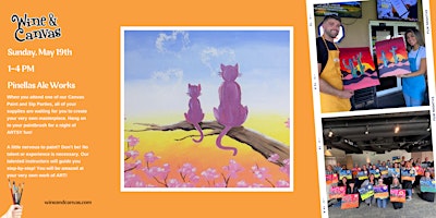 Imagem principal do evento Pinellas Paint and Sip – Cat and Kitten