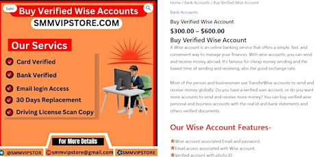 Buy Verified Wise Accounts - both old and ne