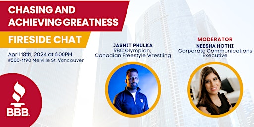 Imagem principal do evento Chasing and Achieving Greatness with RBC Wrestling Olympian Jasmit  Phulka