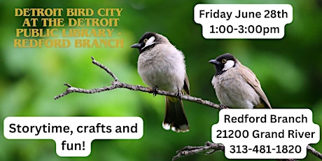Detroit Bird City at the Detroit Public Library-Redford Branch