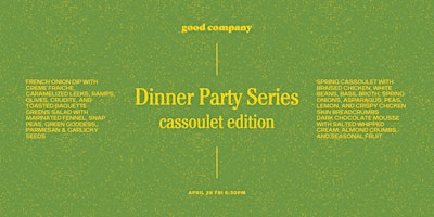Imagen principal de Dinner Party Series: Cassoulet Edition