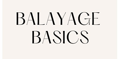 Imagem principal do evento Balayage Basics