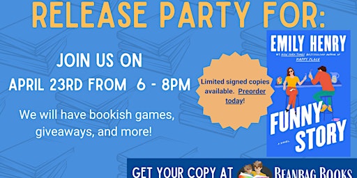 Imagen principal de Release Party for Emily Henry's "Funny Story"