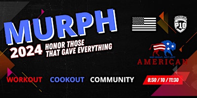 Imagem principal do evento MURPH Workout & Cookout 2024