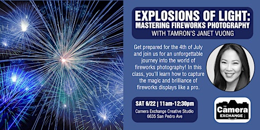 Imagem principal do evento Explosions of Light: Mastering Fireworks Photography with Tamron
