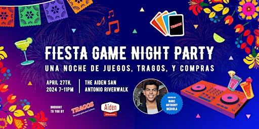 Imagem principal do evento Fiesta Game Night Party: Una Noche de Juegos, Tragos, y Compras