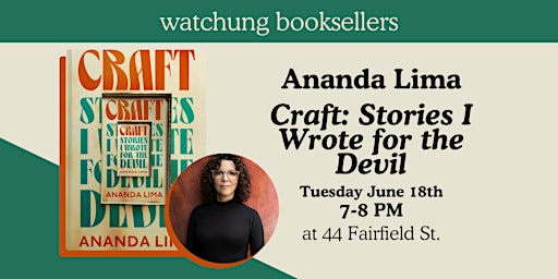 Hauptbild für Ananda Lima, "Craft: Stories I Wrote for the Devil"