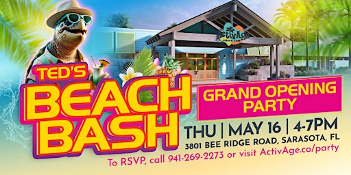 Imagem principal do evento ActivAge Beach Bash - Grand Opening Party