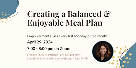 Creating a Balanced & Enjoyable Meal Plan