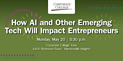Imagem principal do evento How AI and Other Emerging Tech Will Impact Entrepreneurs