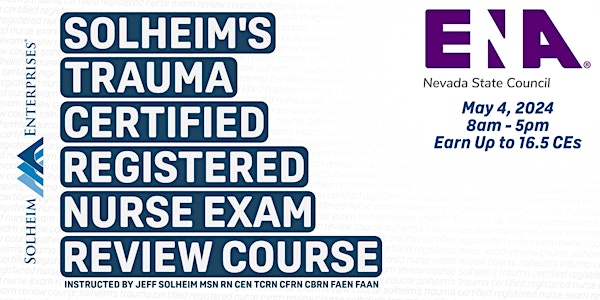1-day TCRN Exam Review Course with Solheim Enterprises and Nevada ENA