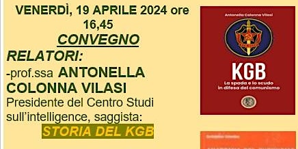 Conferenza sull'intelligence di Antonella Colonna Vilasi primary image