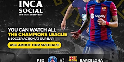 Immagine principale di Barcelona vs PSG - UEFA Champions League Quarter-final #ArlingtonVA 