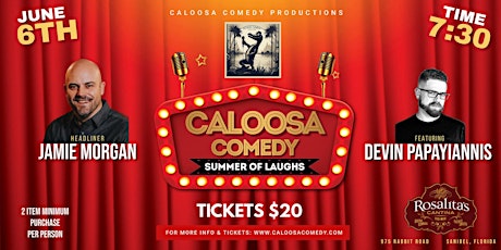 Caloosa Comedy Night: Summer of Laughs with Headliner Jamie Morgan