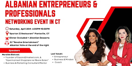 Albanian Entrepreneurs & Professionals Networking Event in Connecticut