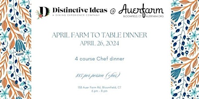 Primaire afbeelding van April Farm to Table at Auerfarm