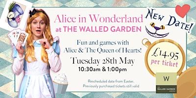 Primaire afbeelding van NEW DATE! Alice in Wonderland Experience at The Walled Garden