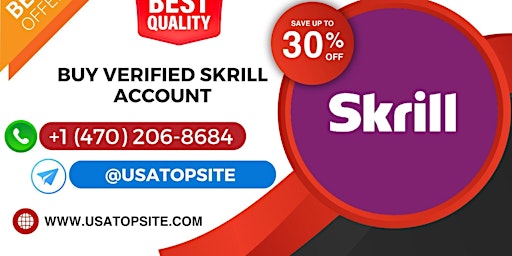 Primaire afbeelding van The 3 Best Place to Buy Verified Skrill Accounts in Whole Online