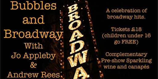 Bubbles and Broadway with Jo Appleby and Andy Rees  primärbild