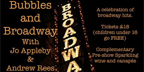 Bubbles and Broadway with Jo Appleby and Andy Rees