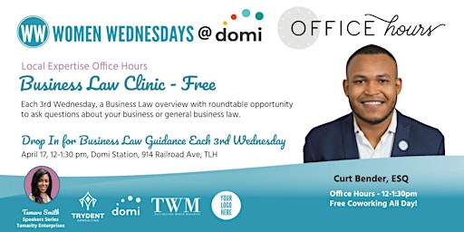 Business Law Clinic - WW Local Expertise Office Hours - Drop In! primary image