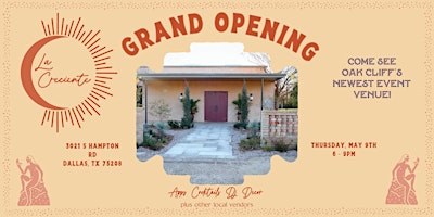 Imagem principal do evento La Creciente Grand Opening/Open House