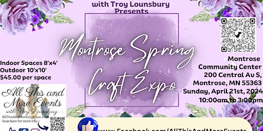 Imagem principal de Montrose Spring Craft Expo with All This & More Events with Troy Lounsbury