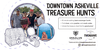 Primaire afbeelding van Downtown Asheville Treasure Hunt - Walking Team Scavenger Hunt!