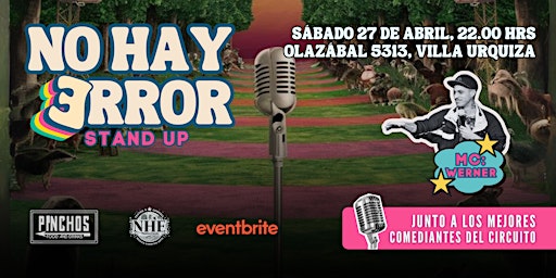 Primaire afbeelding van NHE presenta: No hay Ǝrror Stand Up en Villa Urquiza