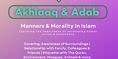 Akhlaaq & Adab primary image