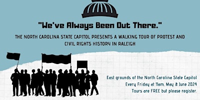 Imagem principal do evento "We've Always Been Out There." A Walking Tour of Protest in Raleigh