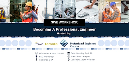 SWE Workshop: Becoming A Professional Engineer  - Hosted with PEO  primärbild