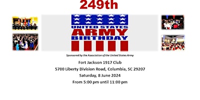 Fort Jackson Palmetto Chapter AUSA Army and Fort Jackson Ball 2024 primary image