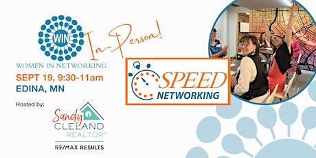 Image principale de Speed Networking  with Women in Networking (WIN): IN-PERSON Edina, MN