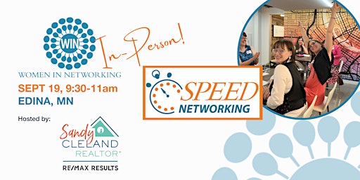 Imagem principal do evento Speed Networking  with Women in Networking (WIN): IN-PERSON Edina, MN