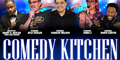 Imagen principal de Comedy Kitchen at the Stottsville Inn  Starring Charles Walden, Sonia Z, Kyle Ziegler and Donte