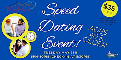 Imagem principal do evento Speed Dating for ages 40+