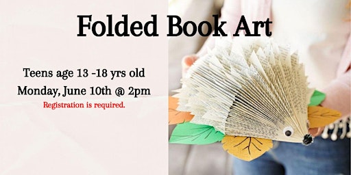 Imagem principal do evento Folded Book Art