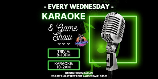 Game Show Trivia Karaoke Wednesdays at Munchie's Pizza Club primary image