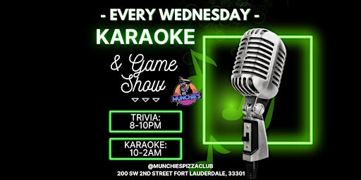 Image principale de Game Show Trivia Karaoke Wednesdays at Munchie's Pizza Club