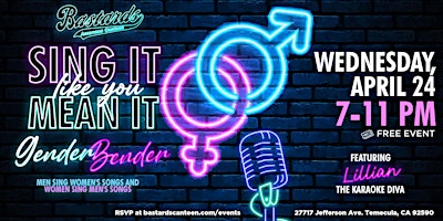 Karaoke Night with Lillian The Karaoke Diva: Gender Bender primary image