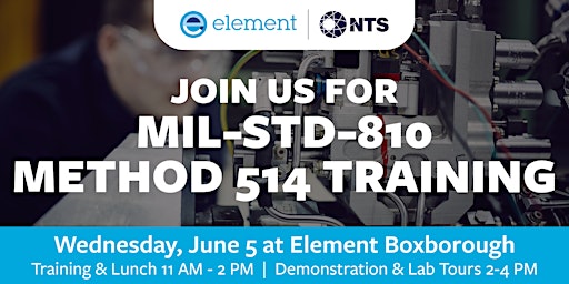 Lunch & Learn: MIL-STD-810 Method 514