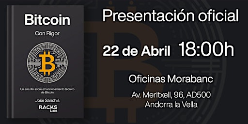 Imagem principal do evento Presentación del libro Bitcoin con Rigor