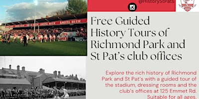 Guided Tour of Richmond Park and St Pat's club offices primary image