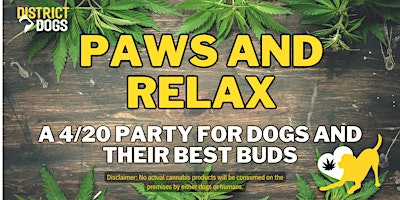 Primaire afbeelding van Paws & Relax: A 4/20 Party for Dogs and Their Best Buds
